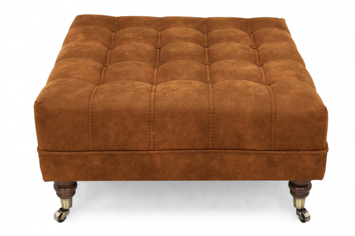 Taburet  Chesterfield, Maro coniac, 70x32x70 cm [3]