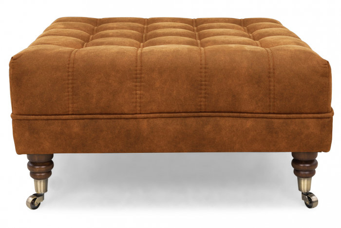 Taburet  Chesterfield, Maro coniac, 70x32x70 cm [2]