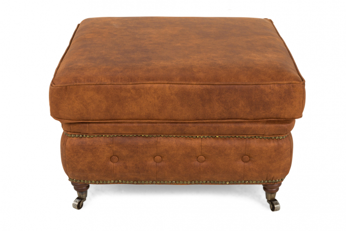 Taburet  Chesterfield, Maro coniac, 75x45x70 cm [2]