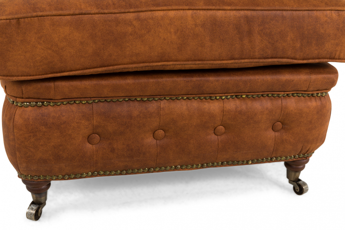 Taburet  Chesterfield, Maro coniac, 75x45x70 cm [6]