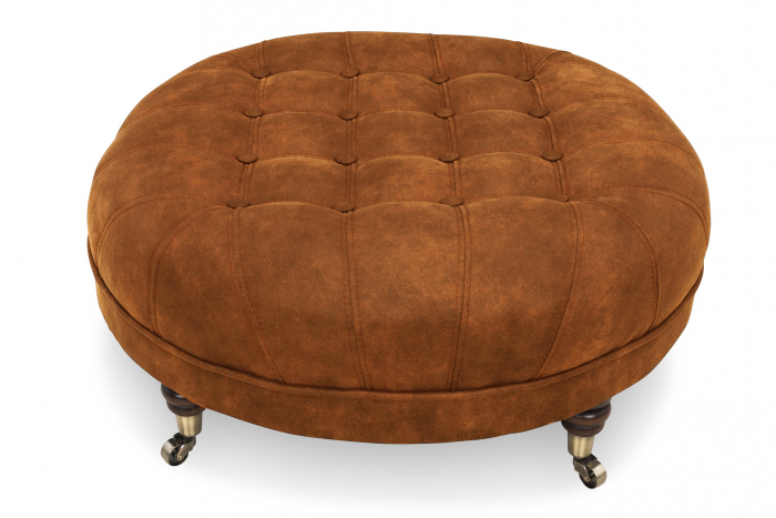 Taburet  Chesterfield, Maro coniac , 80x32x80 cm [2]