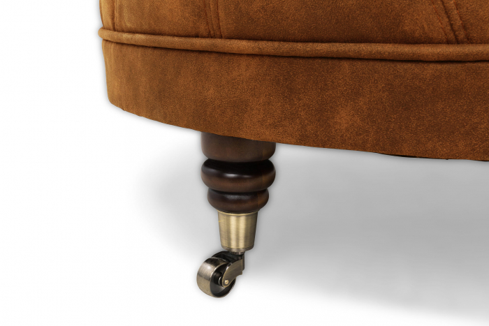 Taburet  Chesterfield, Maro coniac , 80x32x80 cm [5]