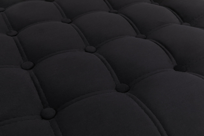 Taburet  Chesterfield, Negru, 70x32x70 cm [4]