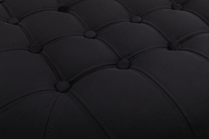 Taburet  Chesterfield, Negru, 80x32x80 cm [2]