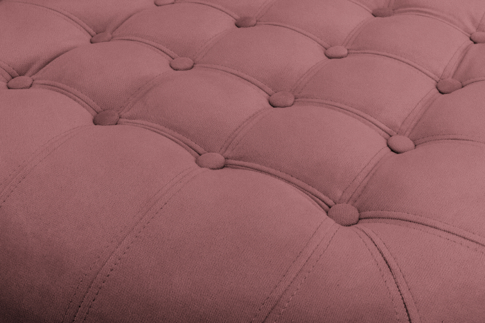 Taburet  Chesterfield, Roz inchis, 80x32x80 cm [4]