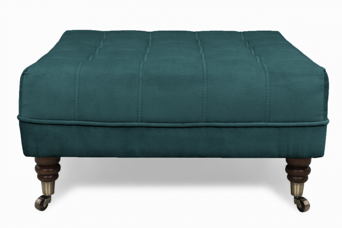 Taburet  Chesterfield, Turcoaz, 70x32x70 cm [2]
