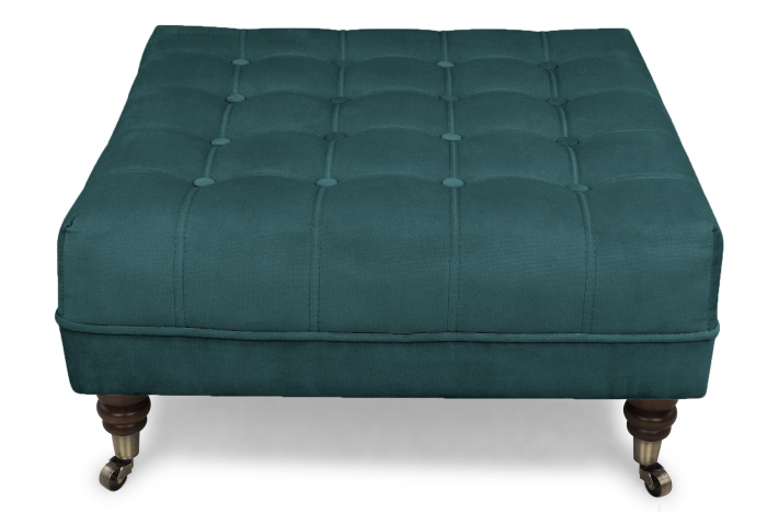 Taburet  Chesterfield, Turcoaz, 70x32x70 cm [3]