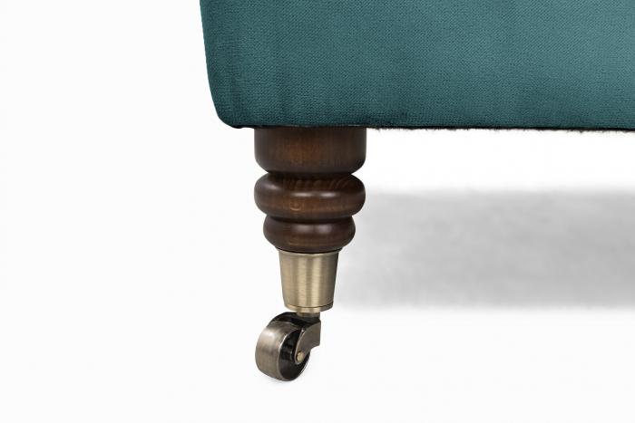 Taburet  Chesterfield, Turcoaz, 70x32x70 cm [5]