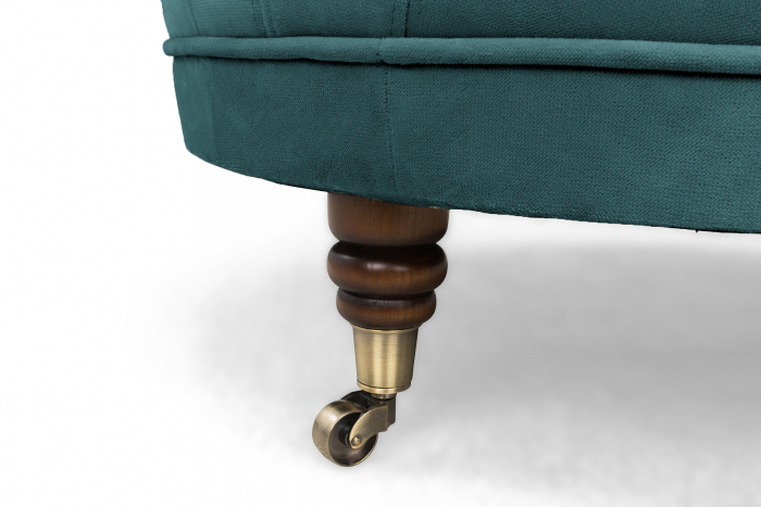 Taburet  Chesterfield, Turcoaz, 80x32x80 cm [5]