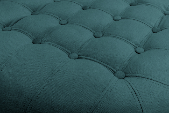 Taburet  Chesterfield, Turcoaz, 80x32x80 cm [4]