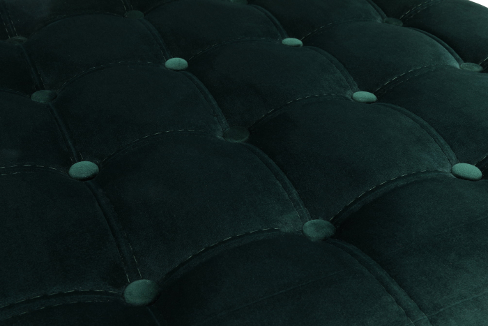 Taburet  Chesterfield, Verde inchis, 70x32x70 cm [4]