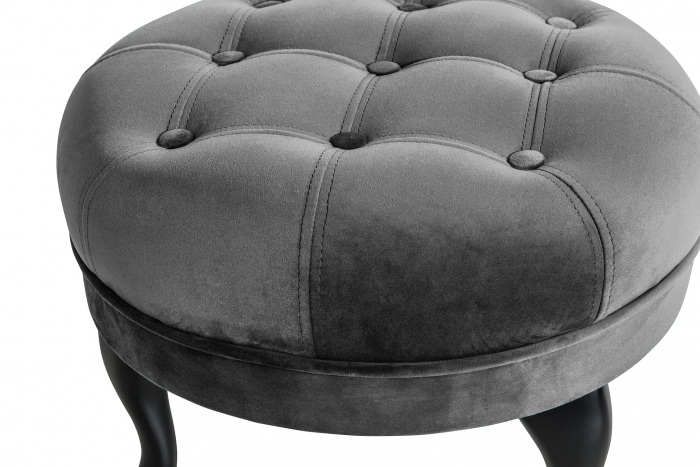 Taburet  Diana, Gri inchis, 50x44x44 cm [3]