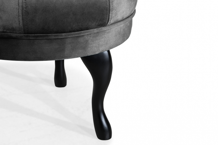 Taburet  Diana, Gri inchis, 50x44x44 cm [5]