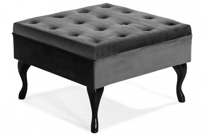 Taburet  Diana, Gri inchis, 70x44x70 cm [2]