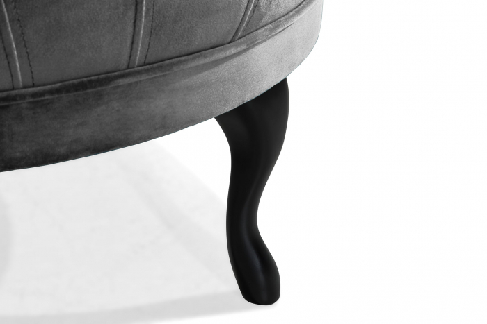 Taburet  Diana, Gri inchis, 80x44x80 cm [6]