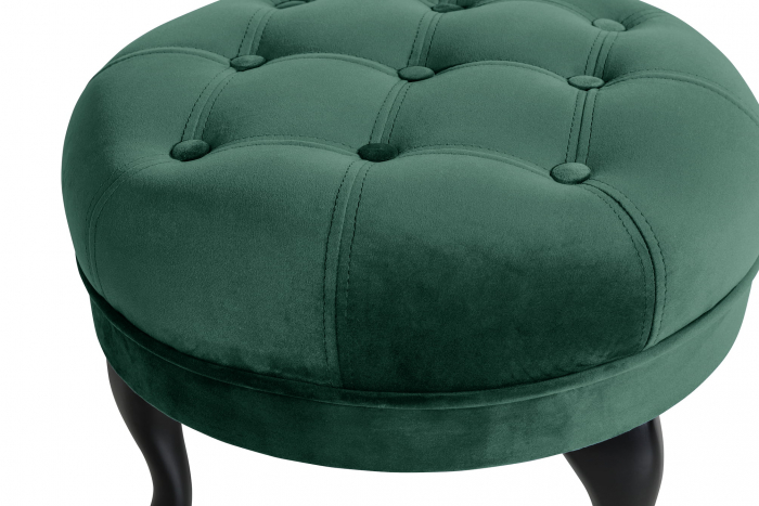 Taburet  Diana, Verde inchis, 50x44x44 cm [3]
