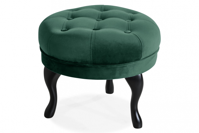 Taburet  Diana, Verde inchis, 50x44x44 cm [2]