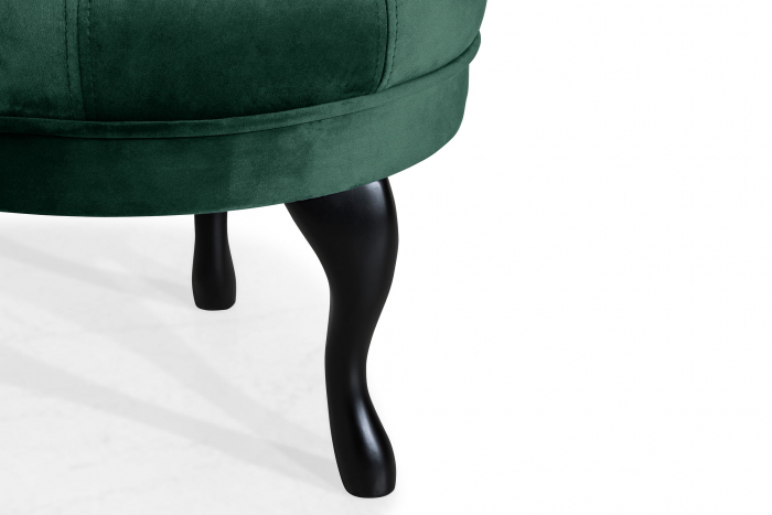 Taburet  Diana, Verde inchis, 50x44x44 cm [5]
