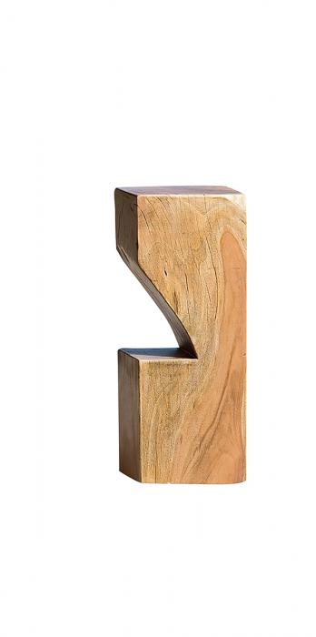Scaun de bar interior exterior lemn masiv salcam PADUA, 30x30x75 cm