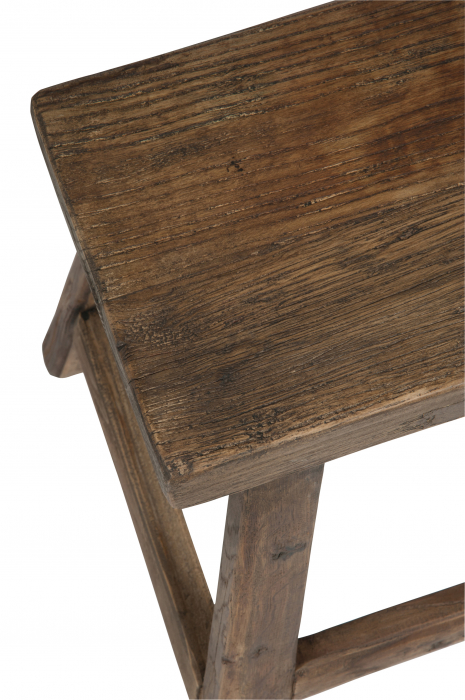 Taburet, Lemn, Maro, 35.5x34.5x45 cm [4]