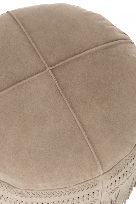 Taburet, Piele, Gri, 54x54x37 cm [2]