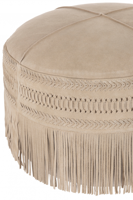 Taburet, Piele, Gri, 54x54x37 cm [3]