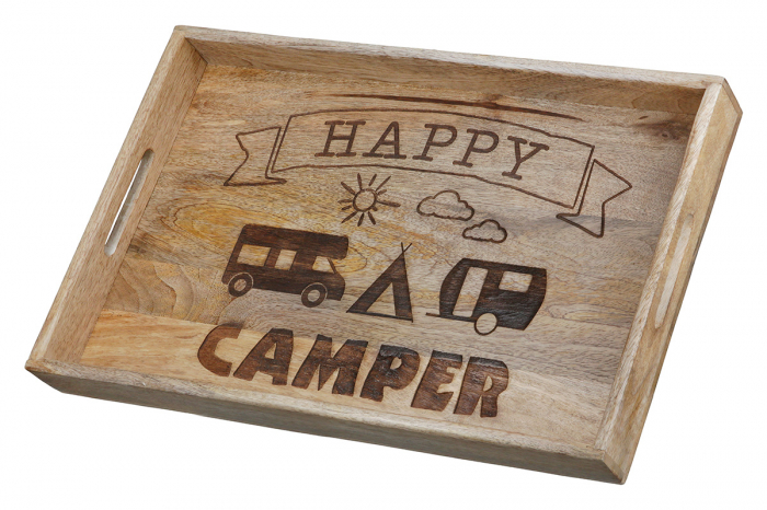 Tava deco din lemn Camping [2]