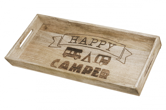 Tava deco din lemn Camping [2]