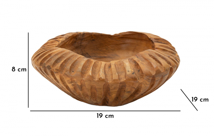 Tava, GERIS din tec cm ø 19x8 (piesa unica) [8]