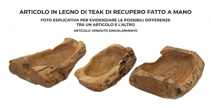 Tava, NARRO din tec 31x21x8 cm (piesa unicat) [5]