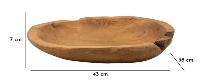 Tava, WAHAN in tec 43x38x7 cm (piesa unica) [9]