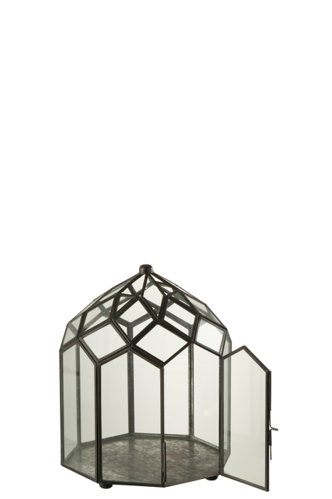 Terarium, Sticla, Negru, 23x23x30 cm [2]