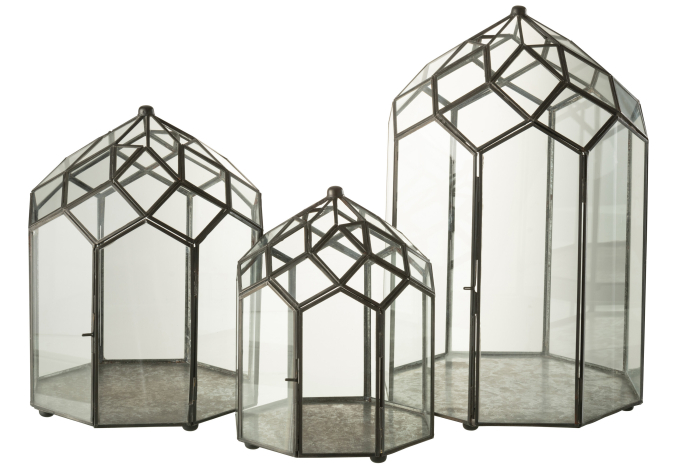 Terarium, Sticla, Negru, 28x28x50.5 cm [3]