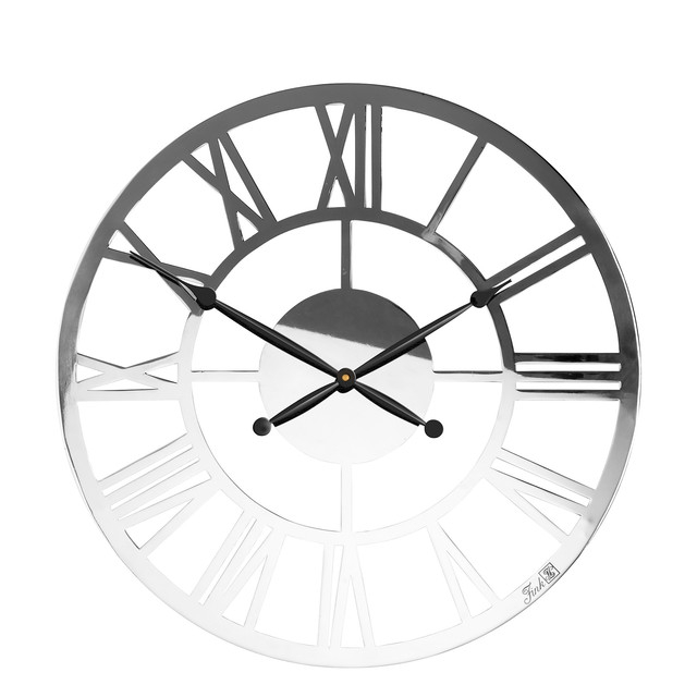 TIME ceas de perete, otel inoxidabil d. 40 cm