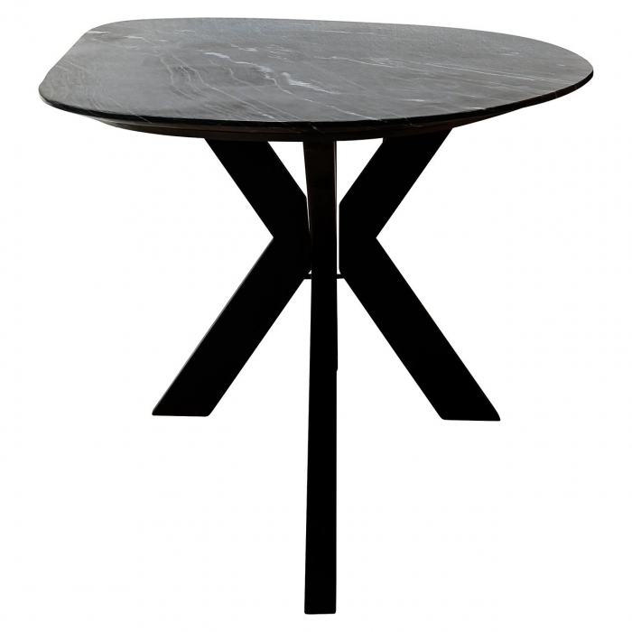 Masa Trocadero, Marmura, Negru, 100x75x220 cm [2]