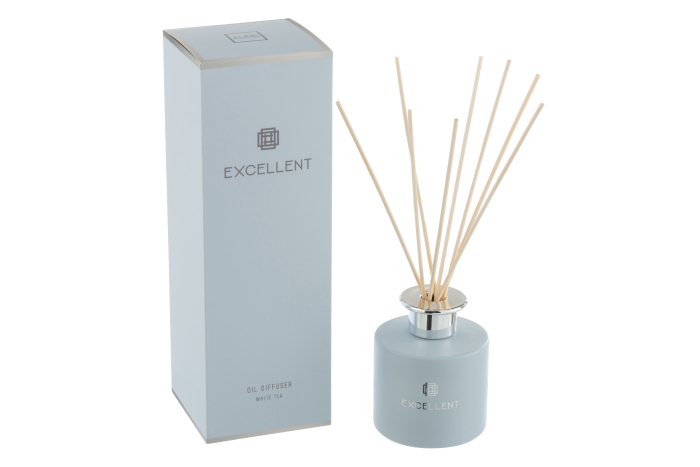 Ulei parfumat, Sticla, Albastru, 9.1x9.1x27.2 cm [2]