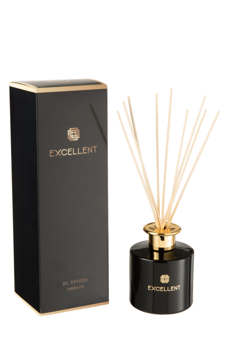 Ulei parfumat, Sticla, Negru, 9.5x9.5x27 cm [2]