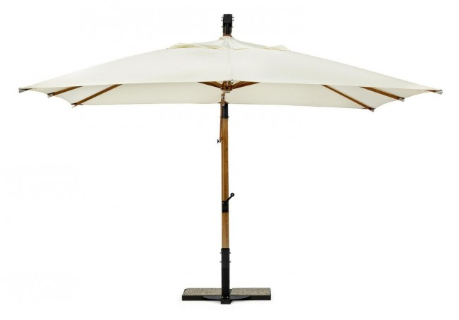 Umbrela Capua, Lemn, Crem, 400x300x320 cm [3]