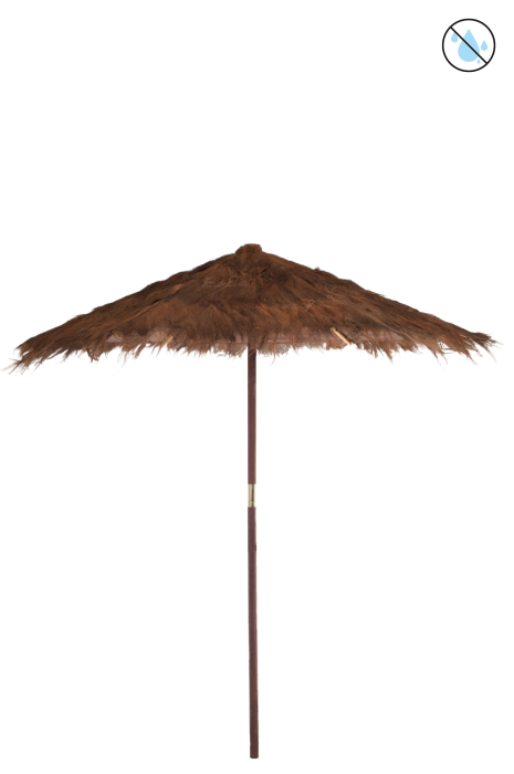 Umbrela decorativa, Cocoleaf Lemn, Maro, 250x240 [1]