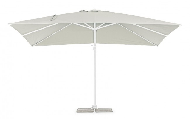 Umbrela Eden, Aluminiu, Alb, 400x300x270 cm [3]
