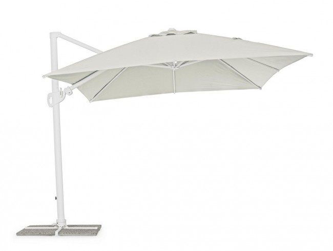 Umbrela Eden, Aluminiu, Alb, 400x300x270 cm [4]