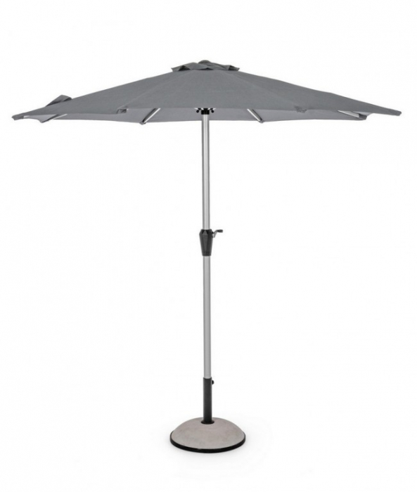 Umbrela exterior VIENNA, aluminiu, negru, 250x230cm 250x230cm