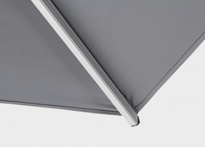 Umbrela Ines, Aluminiu-Poliester, Gri inchis, 300x300x251 cm [12]