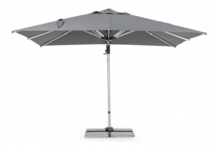 Umbrela Ines, Aluminiu-Poliester, Gri inchis, 300x300x251 cm [8]