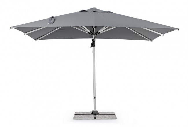 Umbrela Ines, Aluminiu-Poliester, Gri inchis, 300x300x251 cm [5]