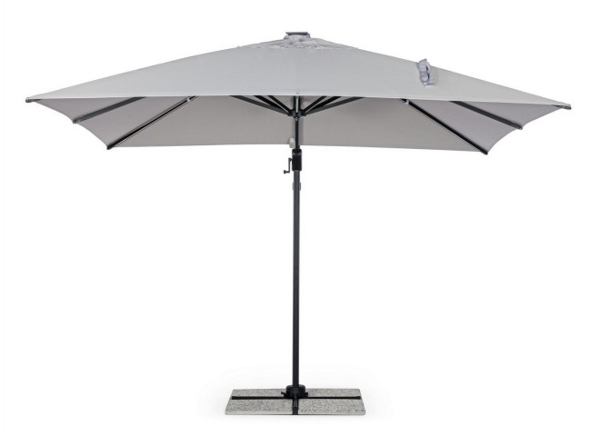 Umbrela Ines Charc, Aluminiu, Gri, 300x300x265 cm  [3]