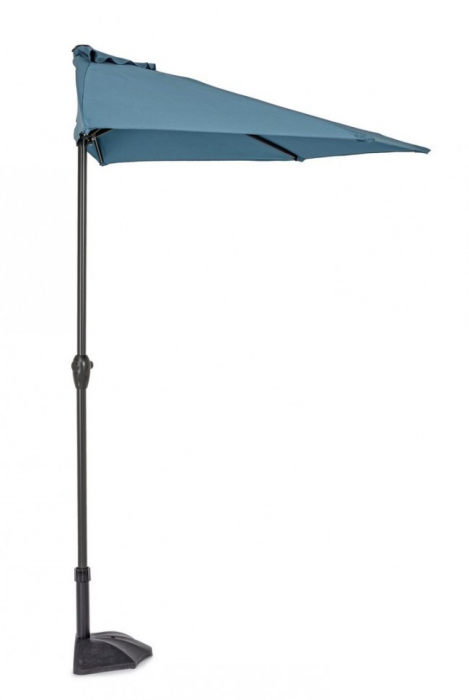 Umbrela Kalife semiluna, Aluminiu, Albastru, 270x135x232 cm [2]