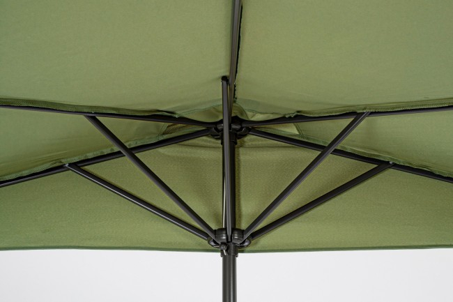 Umbrela Kalife semiluna, Aluminiu, Verde, 270x135x232 cm [4]