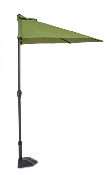 Umbrela Kalife semiluna, Aluminiu, Verde, 270x135x232 cm [2]
