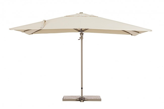 Umbrela Saragozza, Aluminiu, Alb, 300x200x260 cm  [3]